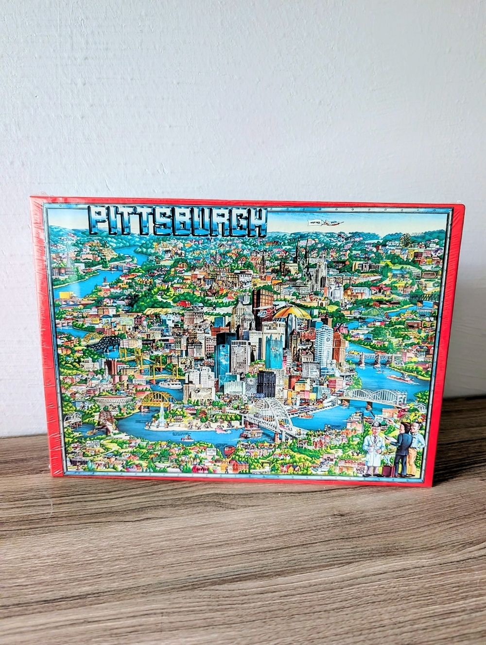 Vintage 1988 City of PITTSBURGH‎ Games 504 Piece Puzzle SEALED Tripl-thick